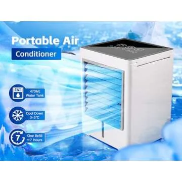 Portable Air Conditioner Mini USB Evaporative Fan for Home