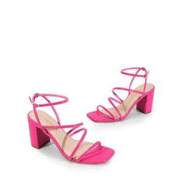 DREAM PAIRS Chunky Block Heeled Sandals For Women