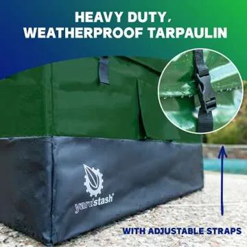 YardStash 143 Gallon Waterproof Deck Box for All Weather