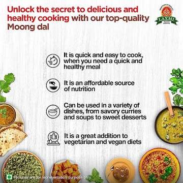Laxmi Moong Dal (Split Mung Beans) - 2 Pound Bag