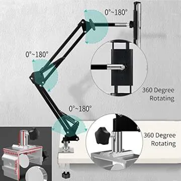 OHITEC Heavy Duty Phone/Tablet Metal Holder Universal Mobile Cell Smartphone Mount Lazy Bracket 360?...