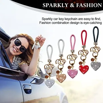 Sparkly Heart Keychain for Women - Stylish and Practical Gift