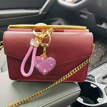 Sparkly Heart Keychain for Women - Stylish and Practical Gift