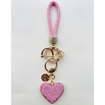 Sparkly Heart Keychain for Women - Stylish and Practical Gift