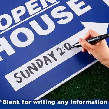 Juexica 7 Pack Open House Signs with Heavy Duty Stakes