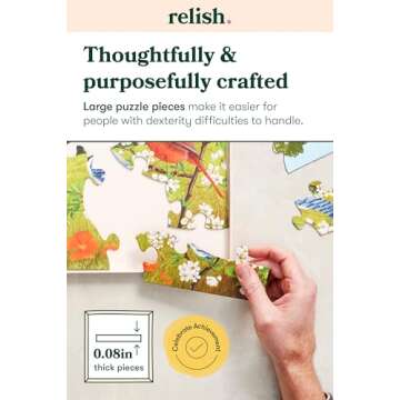 Relish - Dementia Jigsaw Puzzles for Adults - 13 Piece Puppy Playtime Puzzle - Activities & Gifts for Elderly People with Alzheimer's