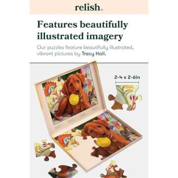 Relish - Dementia Jigsaw Puzzles for Adults - 13 Piece Puppy Playtime Puzzle - Activities & Gifts for Elderly People with Alzheimer's