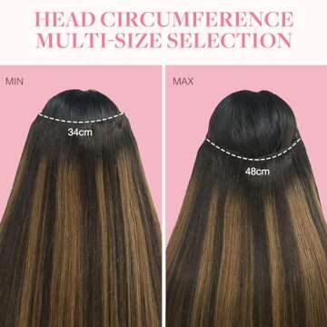 GOO GOO Invisible Elastic Wire for Wire Hair Extensions Brown 3 Adjustable Fish Line 7.3 Inch 8 Inch and 10 Inch with 2pcs Stainless Steel Clips