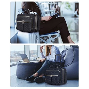 BAGSMART Rolling Laptop Bag for Work and Travel