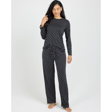 Soft Women's Long Sleeve Pajama Sets 2-Pack Comfortable Sleepwear
