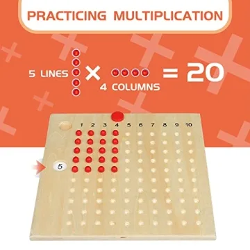 YHZAN Montessori Math Board Making Math Fun for Kids