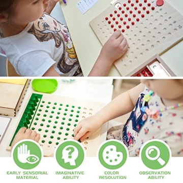 YHZAN Montessori Math Board Making Math Fun for Kids