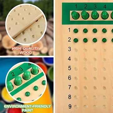 YHZAN Montessori Math Board Making Math Fun for Kids