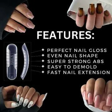 MGART Dual Nail Forms for Perfect Nail Art Extensions