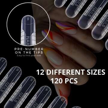MGART Dual Nail Forms for Perfect Nail Art Extensions