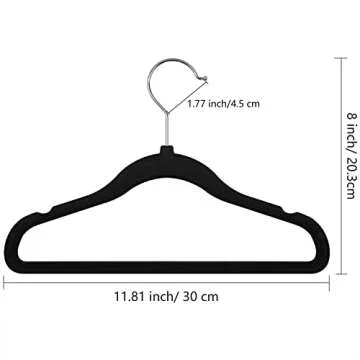Kids Velvet Hangers - Soft & Durable Velvet Hanging Solution for Baby and Toddler Clothing (30-Pack)