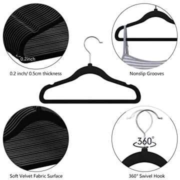 Kids Velvet Hangers - Stylish Velvet Toddler Hangers (30-Pack)