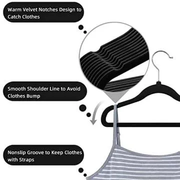 Kids Velvet Hangers - Stylish Velvet Toddler Hangers (30-Pack)