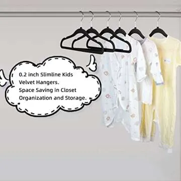 Kids Velvet Hangers - Stylish Velvet Toddler Hangers (30-Pack)