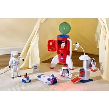 Spaceship Rocket Toy Playset with Lights and Sound