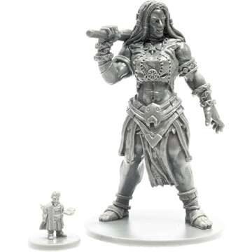 Blacklist Games Miniatures: Fantasy Series 1 Stretch Goals - 66 Styles - 10 Large Figures - 1 Giant 1 Dragon - 3 Colors - Highly Detailed (131 items)