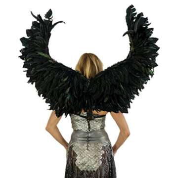 ZUCKER Phoenix Firebird Feather Wings - Adjustable Cosplay Halloween Costume for Adults - Accessory ...