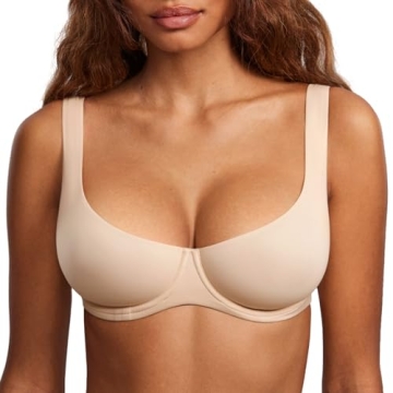 DOBREVA Unlined Balconette Bra Plus Size Comfort Beige