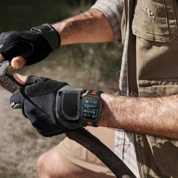 Acextro 4-Pack Sport Bands Compatible with Apple Watch Ultra 2/Ultra Band 49mm 46mm 45mm 44mm 42mm for Men, Waterproof Silicone Strap Soft Breathable Wristband for iWatch Serise 10 9 8 7 6 5 4 3 SE