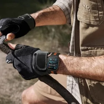 Acextro 4-Pack Sport Bands Compatible with Apple Watch Ultra 2/Ultra Band 49mm 46mm 45mm 44mm 42mm for Men, Waterproof Silicone Strap Soft Breathable Wristband for iWatch Serise 10 9 8 7 6 5 4 3 SE