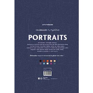 Coloriages mystères Disney - Portraits (trompe l'oeil)