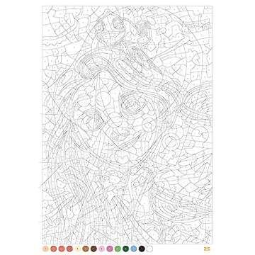 Coloriages mystères Disney - Portraits (trompe l'oeil)