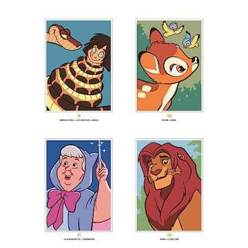 Coloriages mystères Disney - Portraits (trompe l'oeil)