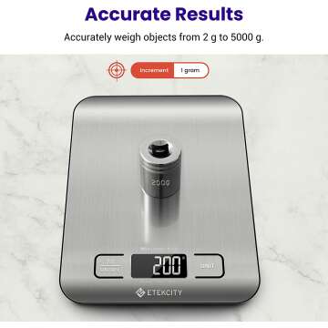 Etekcity Kitchen Scale for Weight Loss & Cooking