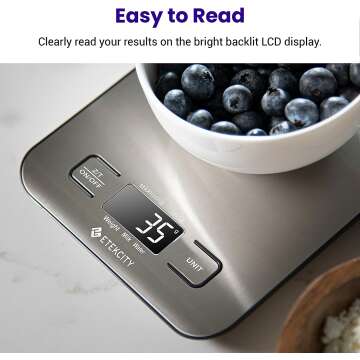 Etekcity Kitchen Scale for Weight Loss & Cooking