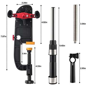 PLUSINNO Fishing Line Spooler Spooling Station System Machine Multifunction Baitcasting Reel Spooler Fishing Line Winder