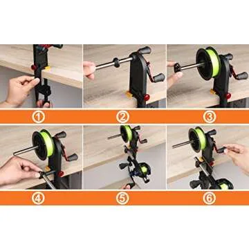 PLUSINNO Fishing Line Spooler System Machine for Anglers