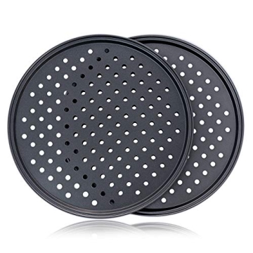 Destinymd 12-Inch Pizza Pan with Holes for Crispy Crust