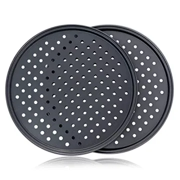 Destinymd 12-Inch Pizza Pan with Holes for Crispy Crust