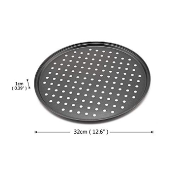 Destinymd 12-Inch Pizza Pan with Holes for Crispy Crust