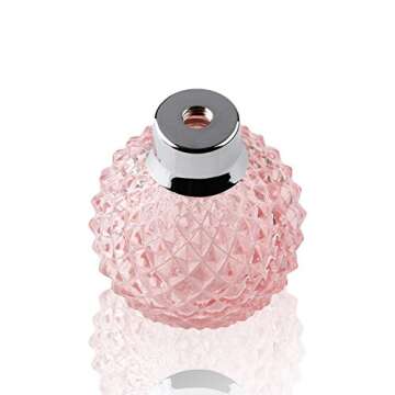 Coolrunner Crystal Art Vintage Style Refillable Perfume Atomizer Spray Bottle 100ml (Pink)