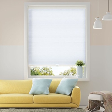 Honeycomb Cellular Shades Cordless Light Filtering for Windows Inside & Outside Mount, 31" W x 64" H...