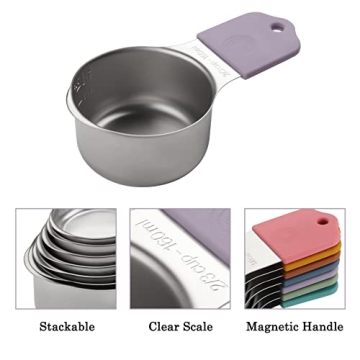 Magnetic Measuring Cups – Durable Stainless Steel Set