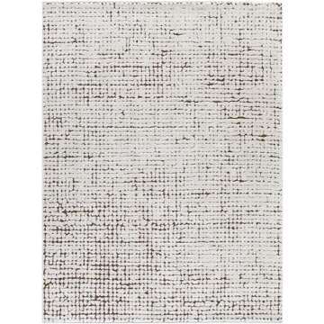 Livabliss x Our PNW Home Cascade Minimalist Area Rug, 7'10" x 10', Brown