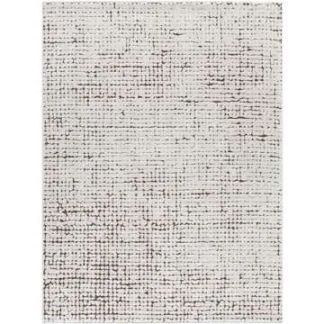 Livabliss x Our PNW Home Cascade Minimalist Area Rug, 7'10" x 10', Brown