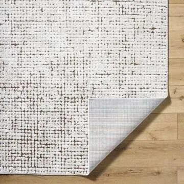 Livabliss x Our PNW Home Cascade Minimalist Area Rug, 7'10" x 10', Brown