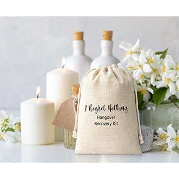I Regret Nothing Hangover Recovery Kit Gift Bags for Events