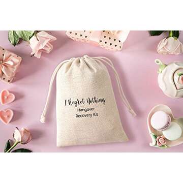 I Regret Nothing Hangover Recovery Kit Gift Bags for Events