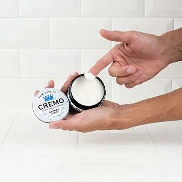 Cremo Mens Hair Paste - Premium Barber Grade Thickening Paste with High Hold and Low Shine, 4 Oz