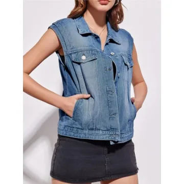 Imily Bela Denim Vest - Stylish & Comfortable Women’s Outerwear