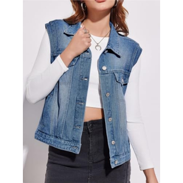 Imily Bela Denim Vest - Stylish & Comfortable Women’s Outerwear